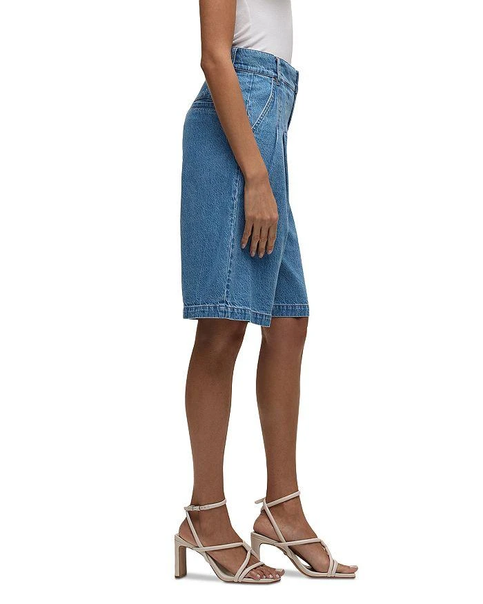 Hudson Denim Pleated Bermuda Shorts 4