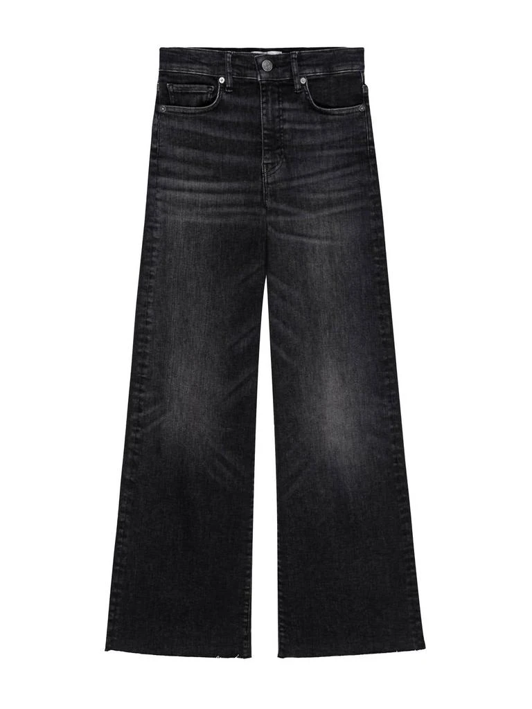 Frame Frame - le slim palazzo raw fray jeans 4