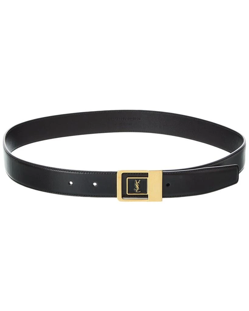 Yves Saint Laurent LA 66 Lacquered Leather Belt 1