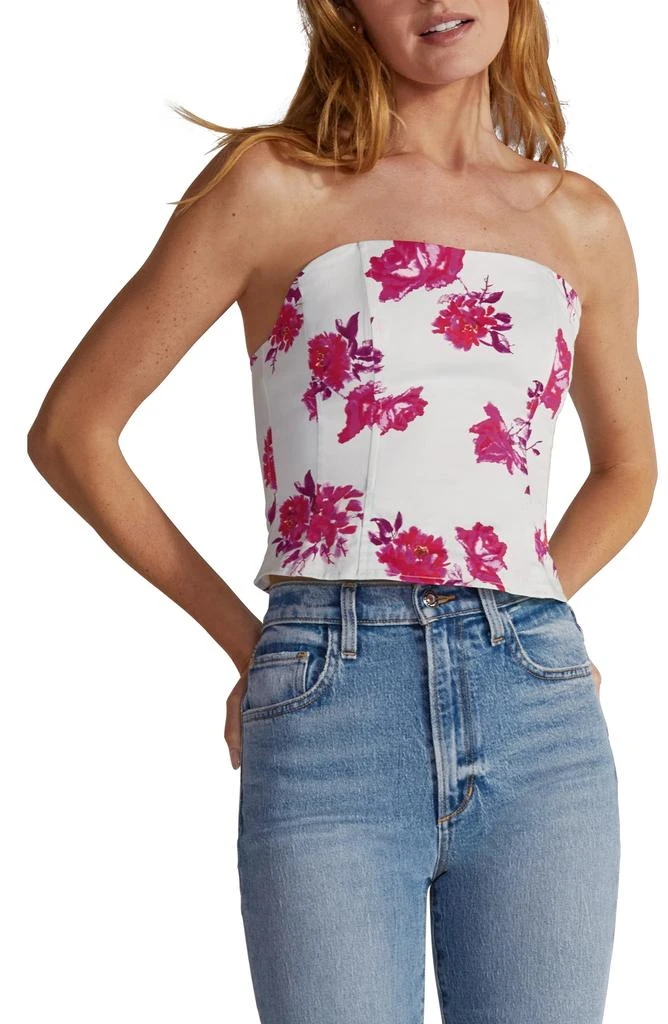 Favorite Daughter The Lanai Floral Strapless Bustier Top 1