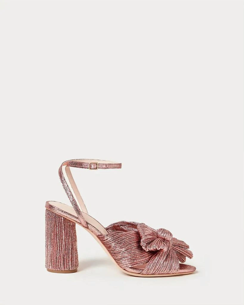 Loeffler Randall WOMEN'S CAMELLIA PLEATED BOW HEEL SANDAL 2