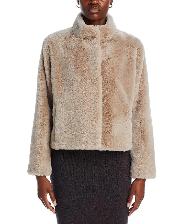 Velvet by Graham & Spencer Faux Fur Snap Front Jacket 7