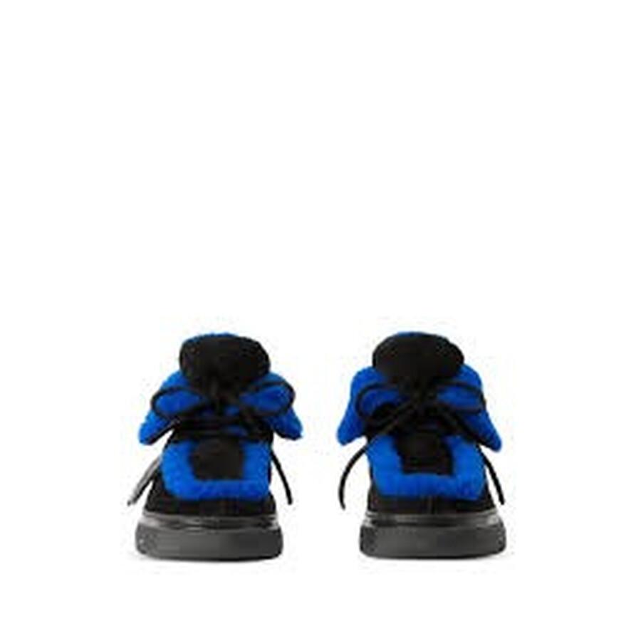 Burberry Suede and Shearling Creeper Boots