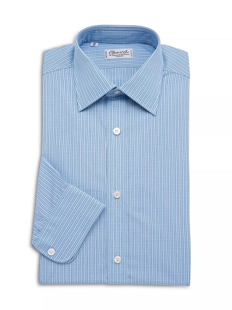 Charvet Check Cotton Button-Front Shirt 1