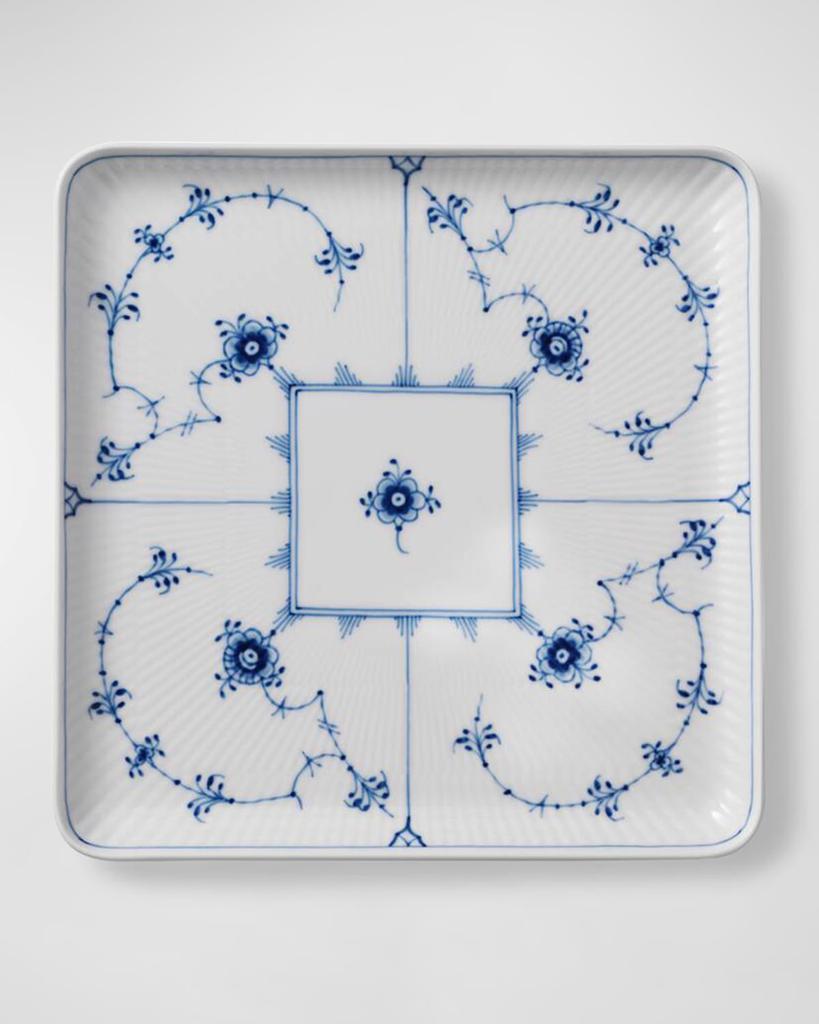 Royal Copenhagen Blue Fluted Square Plate, Large