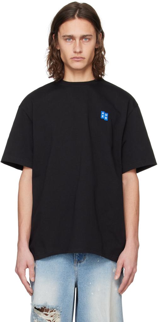 ADER error Black Significant Patch T-Shirt