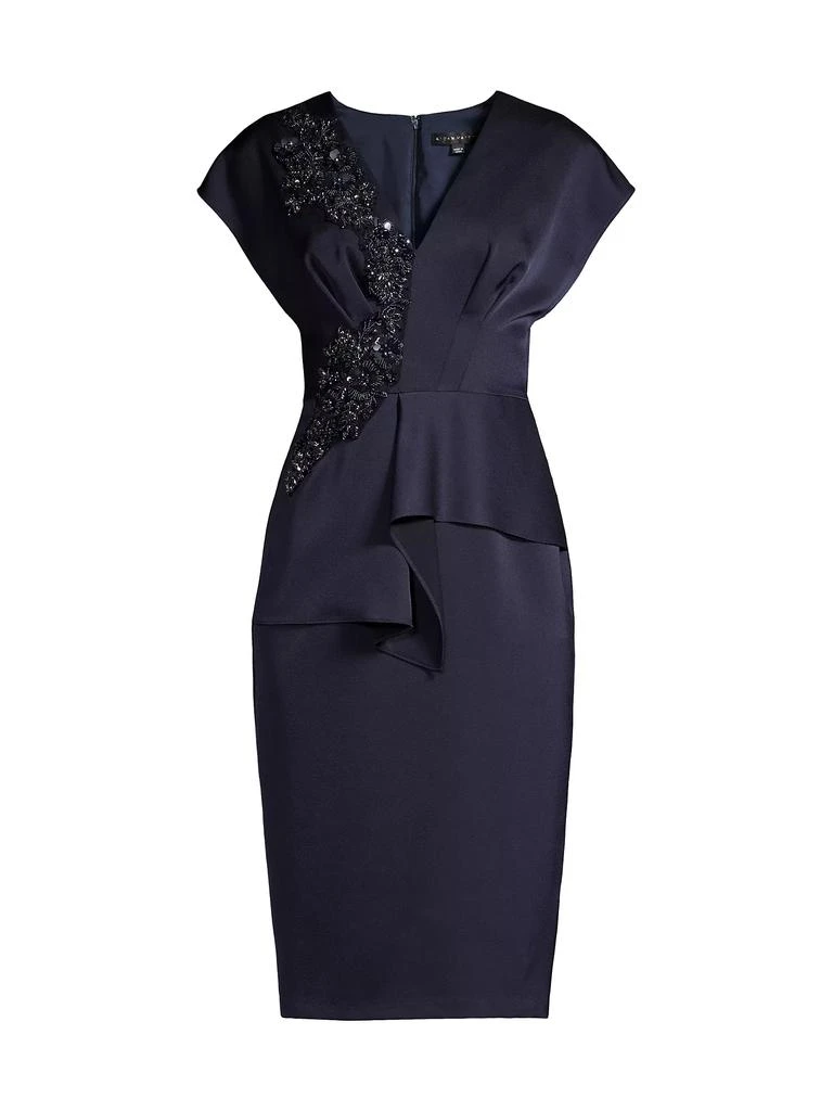 Aidan Mattox V-Neck Cocktail Dress 1