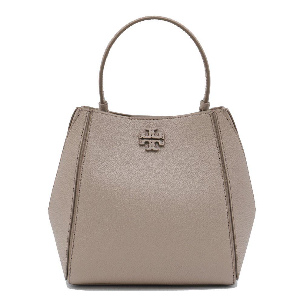 Tory Burch Tory Burch Small McGraw Logo Plaque Bucket Bag