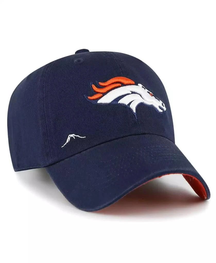 47 Brand Women's Navy Denver Broncos Confetti Icon Clean Up Adjustable Hat 1