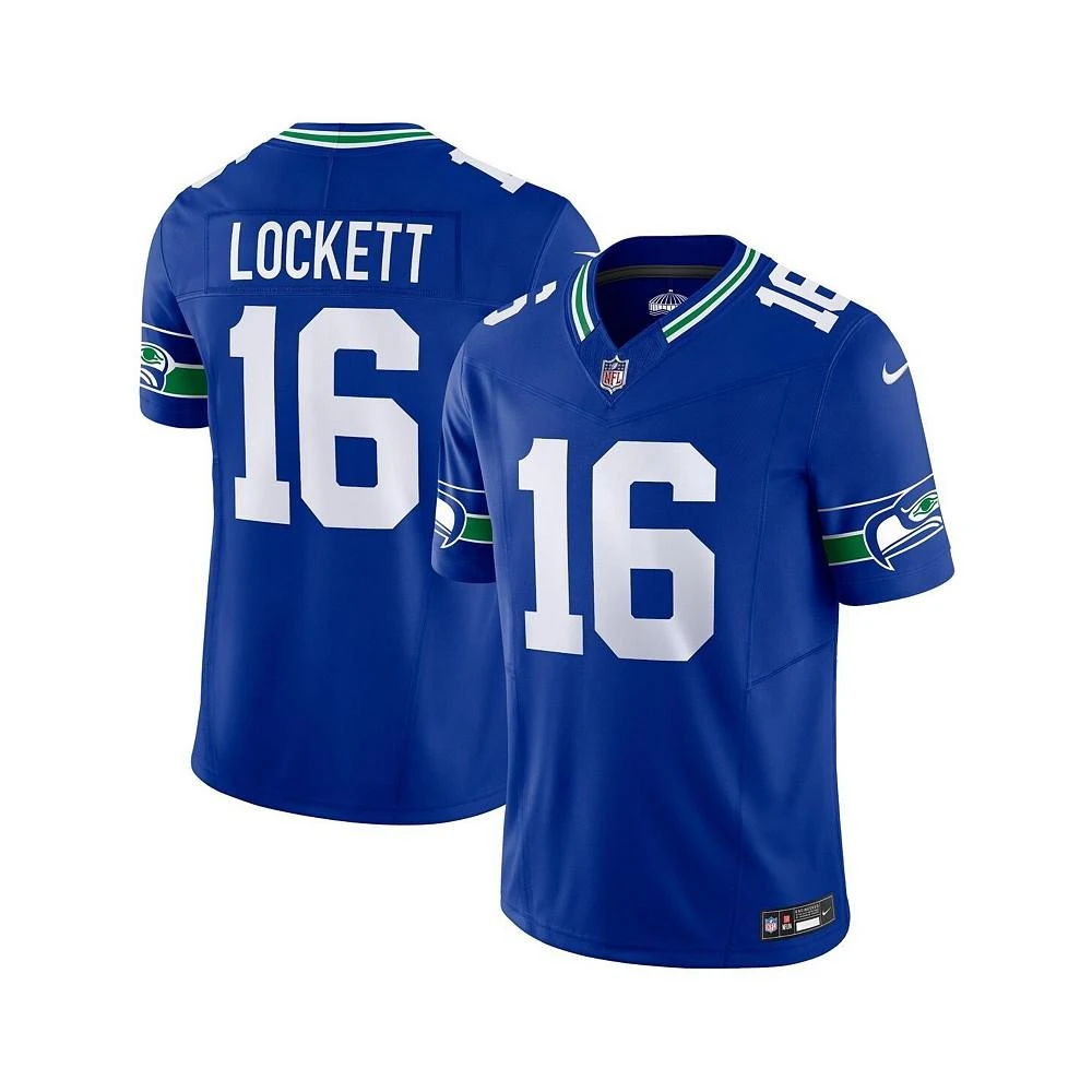 NIKE Men's Tyler Lockett Royal Seattle Seahawks Throwback Vapor F.U.S.E. Limited Jersey 1