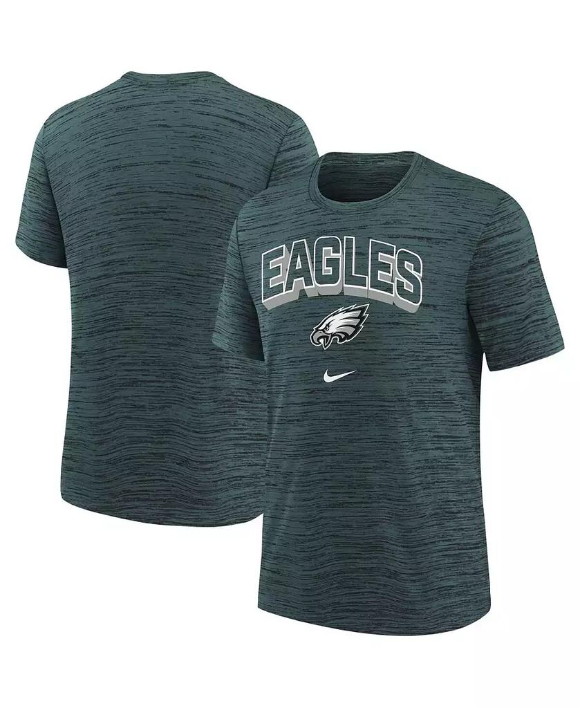 NIKE Big Boys and Girls Midnight Green Philadelphia Eagles Sideline Velocity Performance T-Shirt