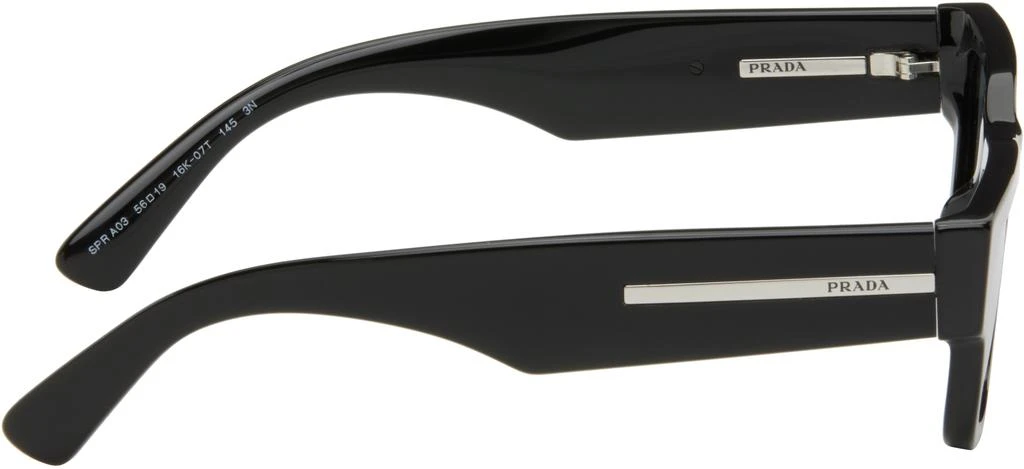 Prada Black Iconic Metal Plaque Sunglasses 2