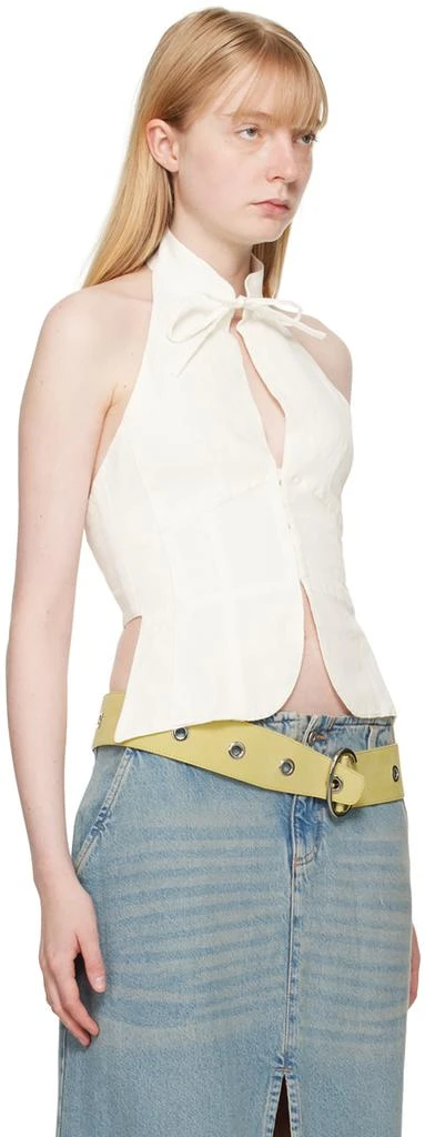 Gimaguas White Ring Tank Top 2