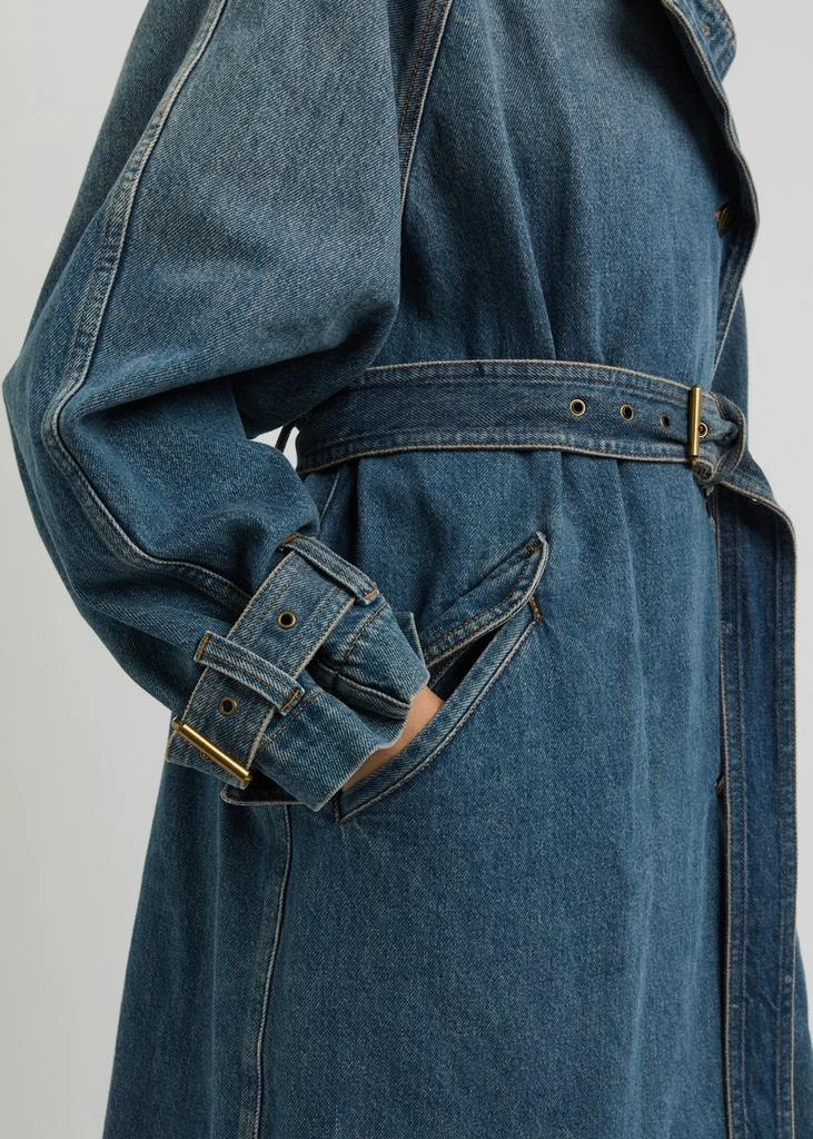 Isabel Marant Brekka belted denim coat 5