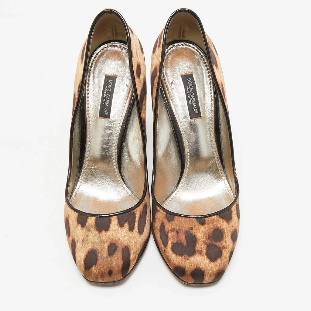 Dolce & Gabbana Dolce & Gabbana Brown/Beige Leopard Print Round Toe  Pumps Size 37 3
