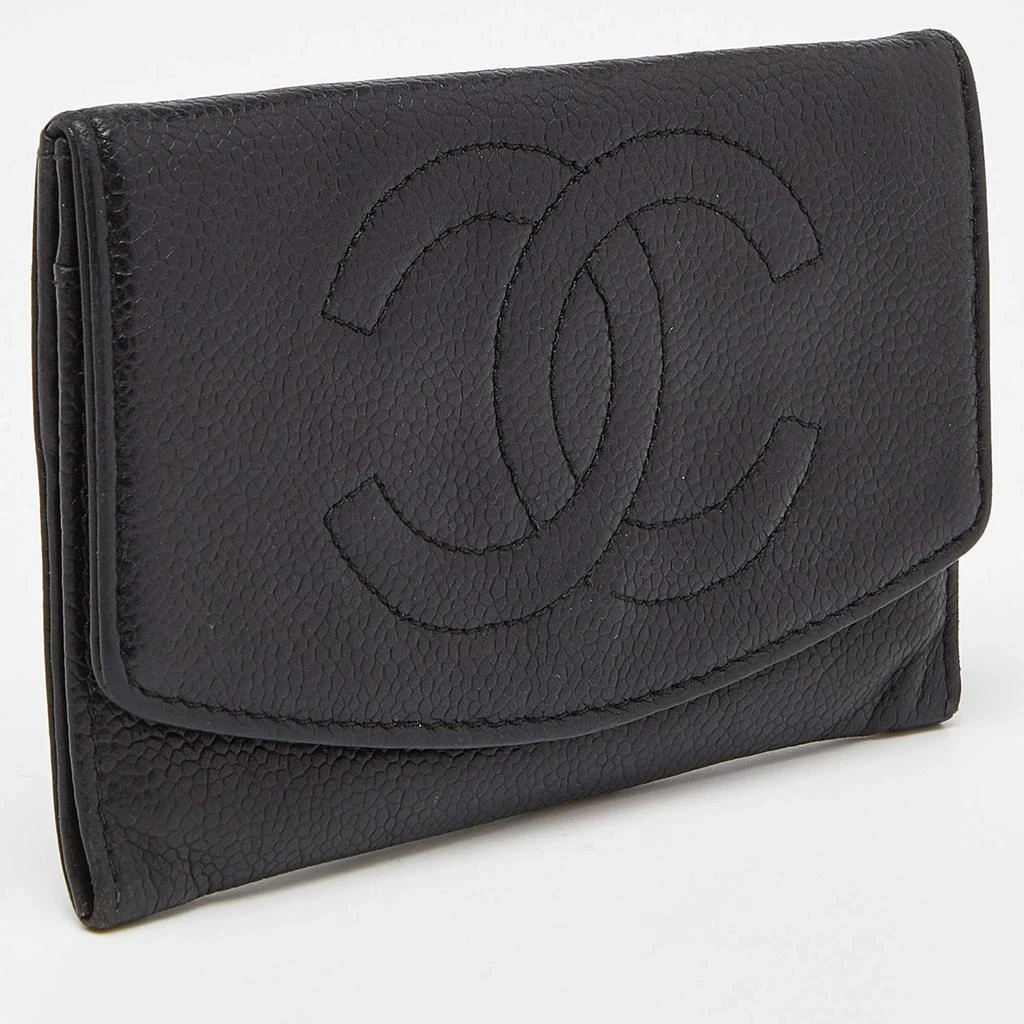 Chanel Chanel Black Caviar Leather CC Timeless Continental Wallet 3