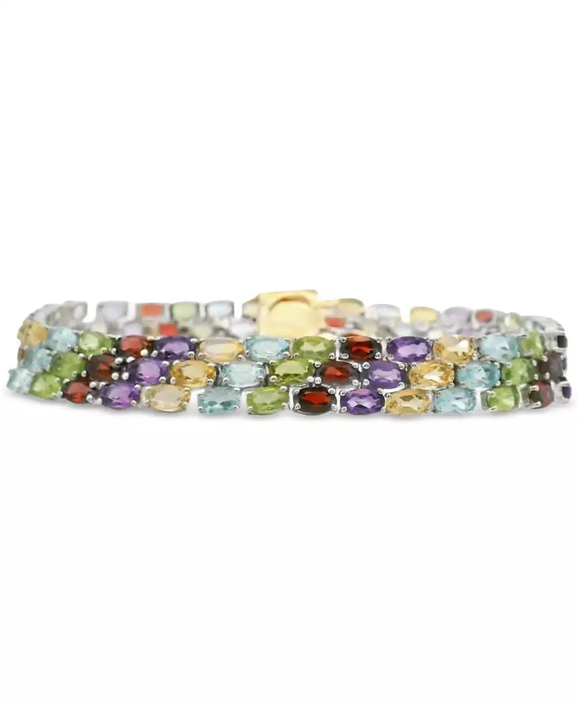 Macy
s Multi-Gemstone Flex Bracelet (25-7/8 ct. t.w.) in Sterling Silver