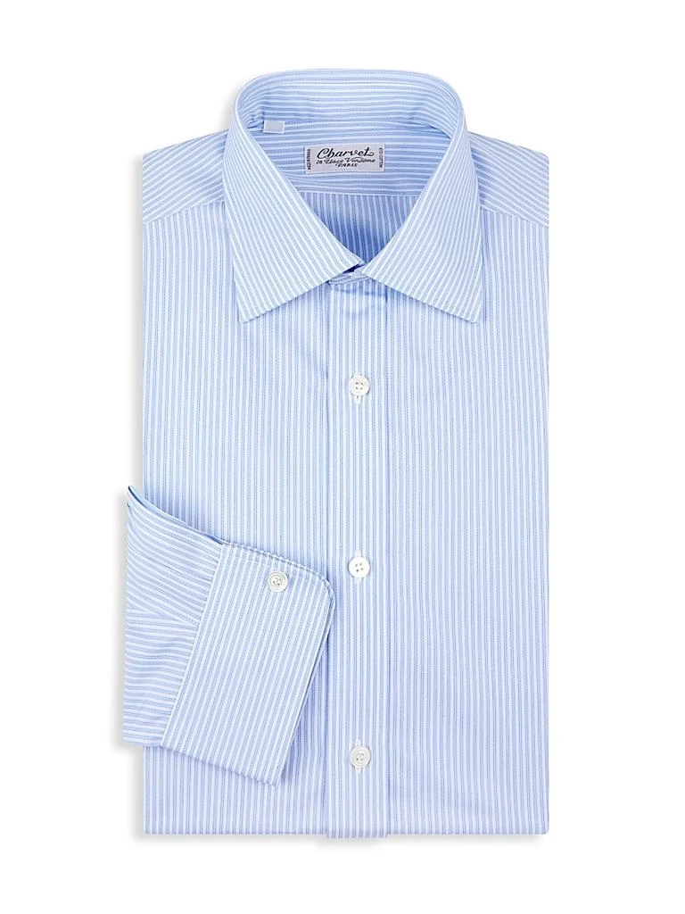 Charvet Pinstriped Cotton Dress Shirt 1