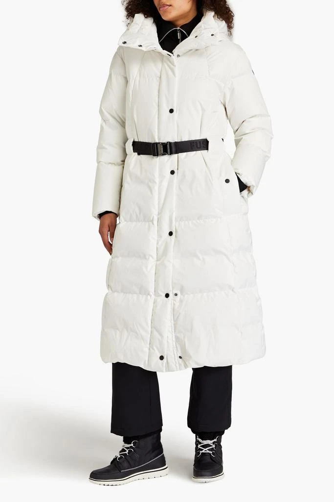 Fusalp Quilted belted shell hooded down coat 2