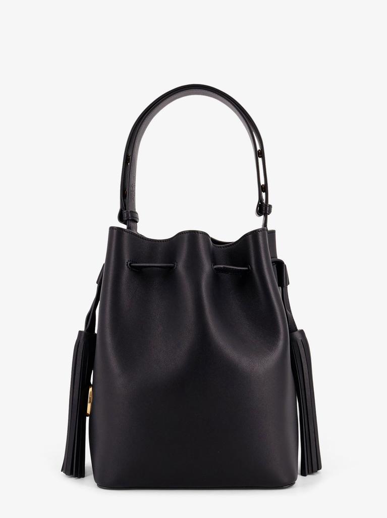 Valentino So Seau leather bucket bag with meatl Vlogo