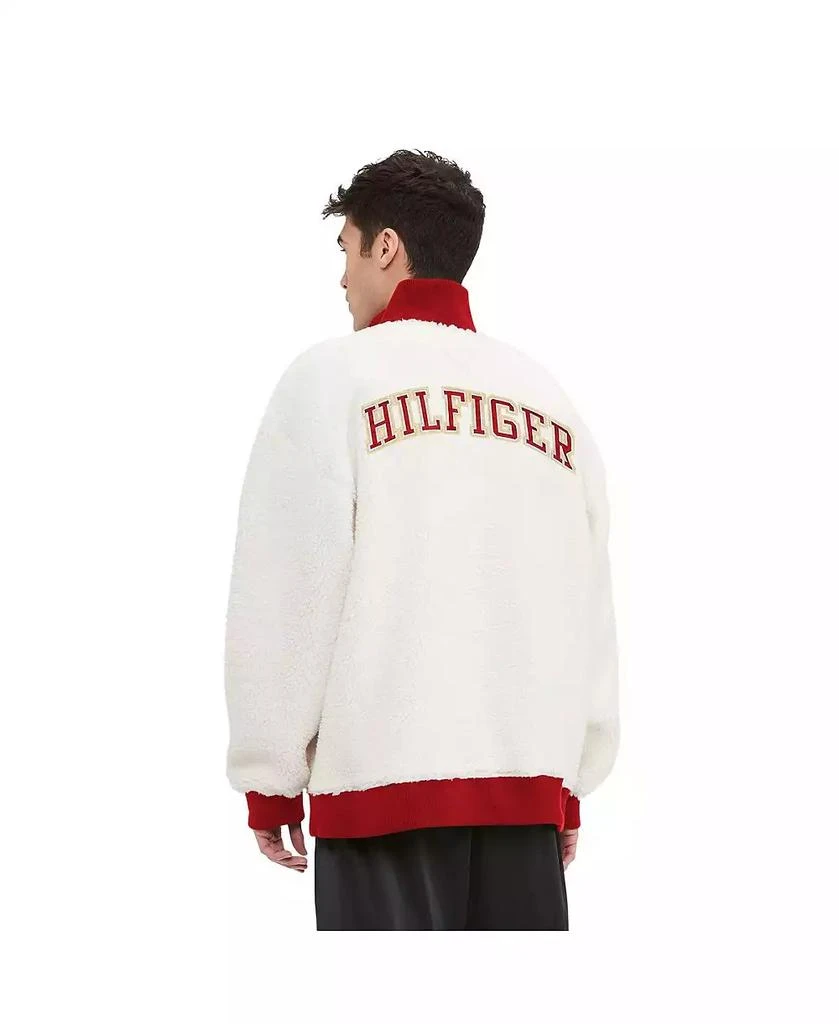 Tommy Hilfiger Men's Cream San Francisco 49ers Jordan Sherpa Quarter-Zip Sweatshirt 2