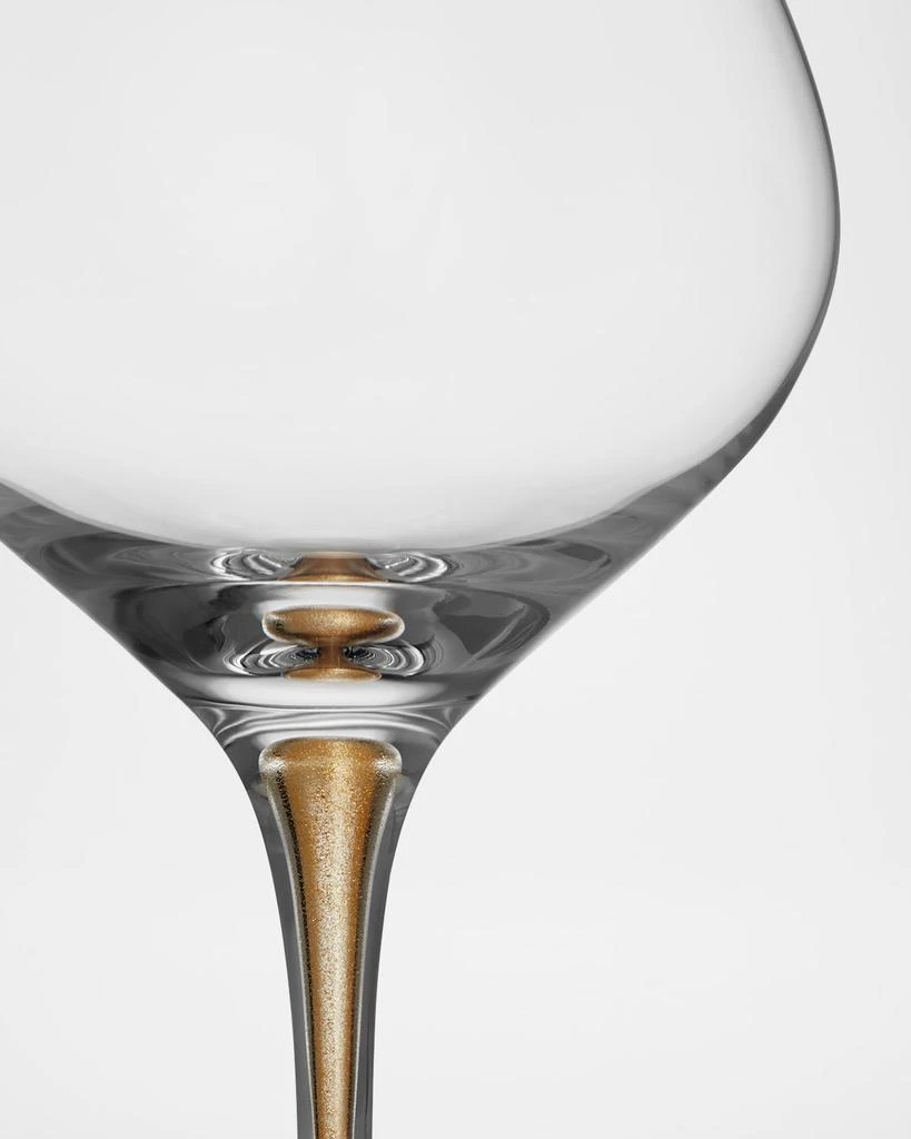 Orrefors Intermezzo Gold Bouquet Wine Glasses, Set of 2 3