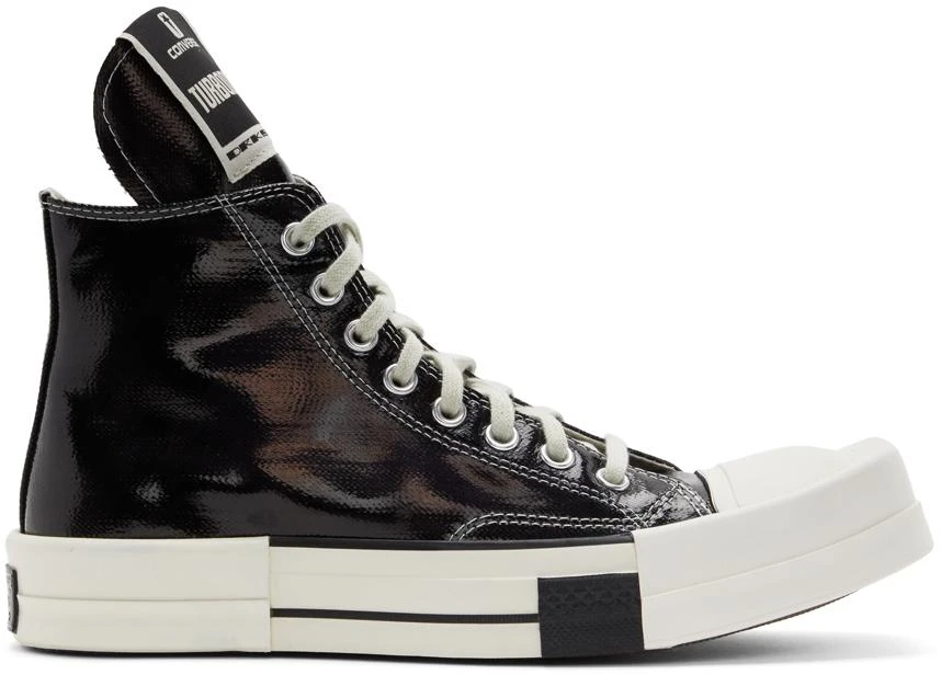 Rick Owens Black Converse Edition Turbodrk Chuck 70 Hi Sneakers 1