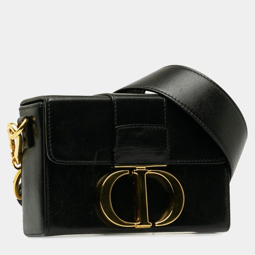 Dior Dior Black Leather Montaigne Box 30 Shoulder Bag 2