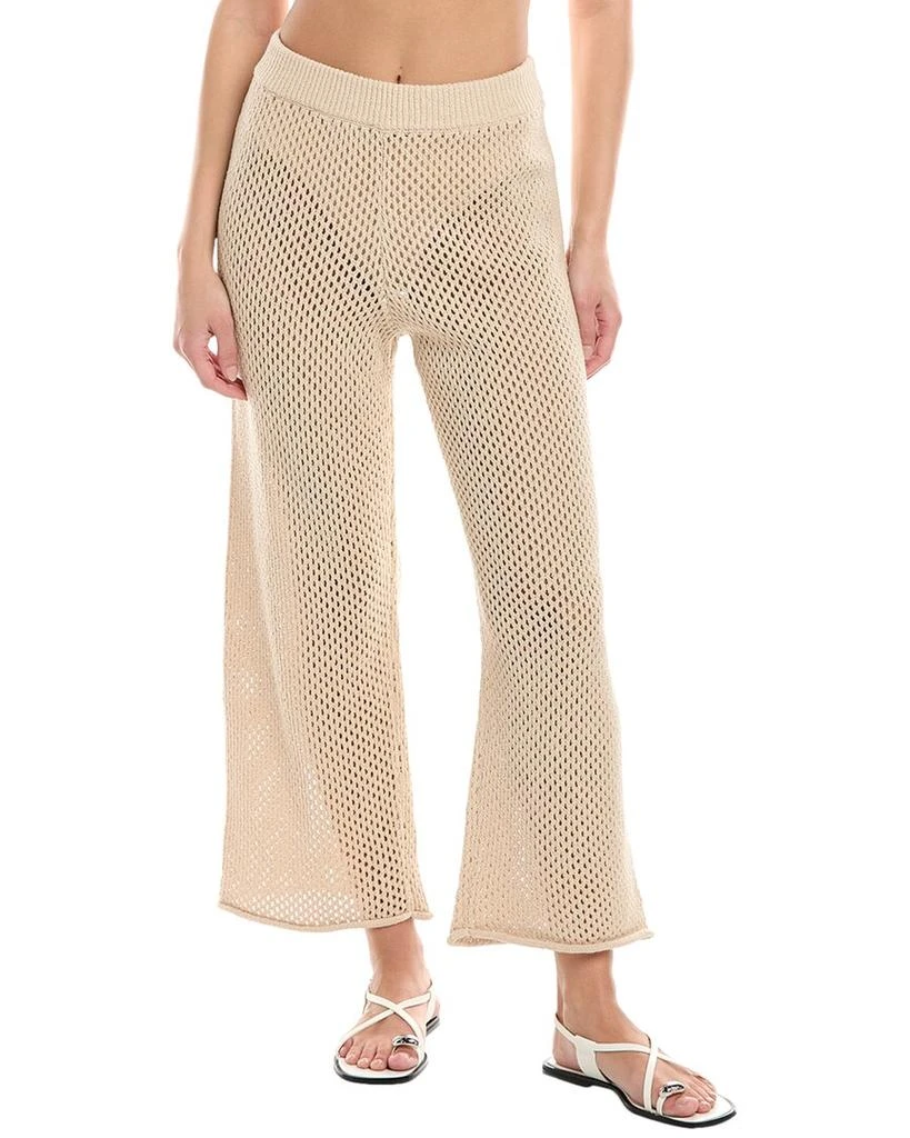 Onia Crochet Knit Wide Leg Pant
