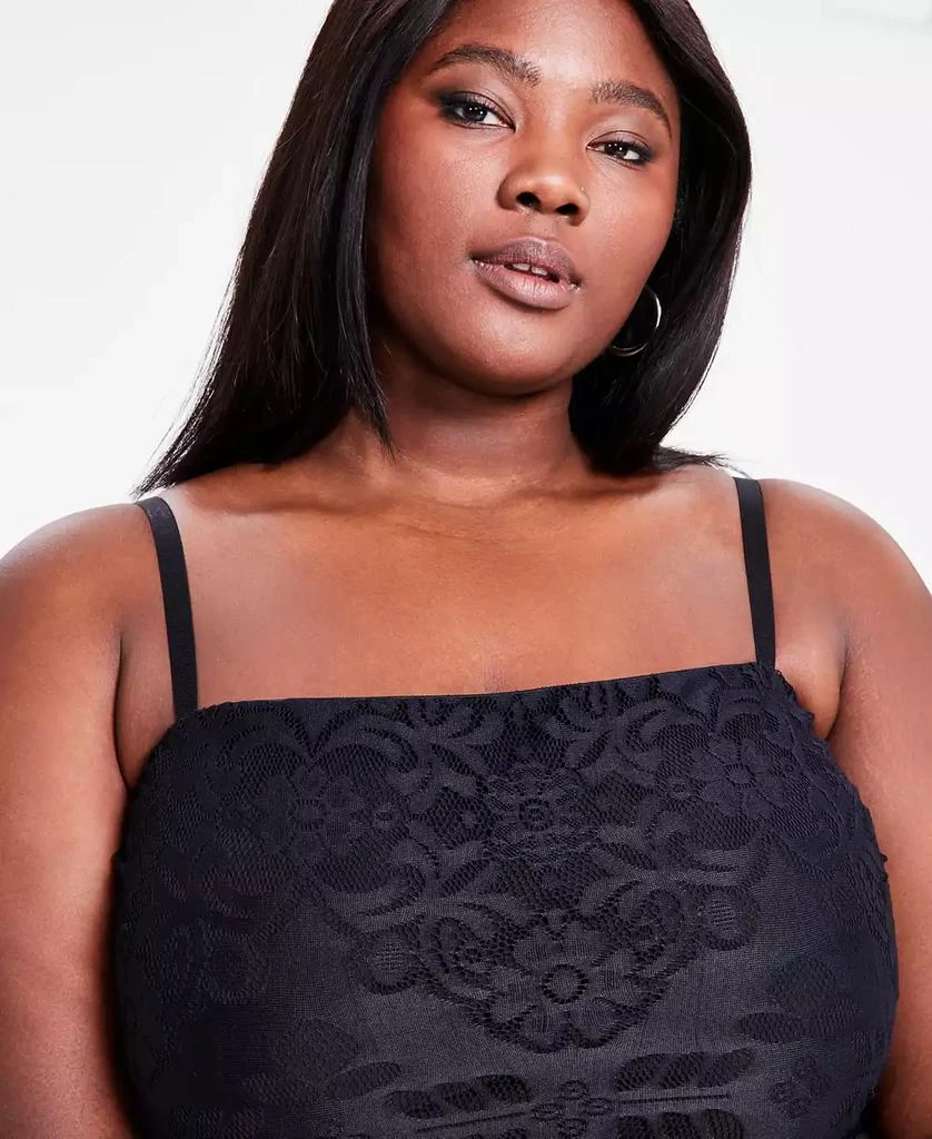 Trendy Plus Size Sleeveless Ruffle-Hem Lace Dress, Exclusively at Macy's   On Sale Now with Up to 71% Off | Discover Exclusive Deals & Savings at  BeyondStyle  Authentic Bar III dress|women's