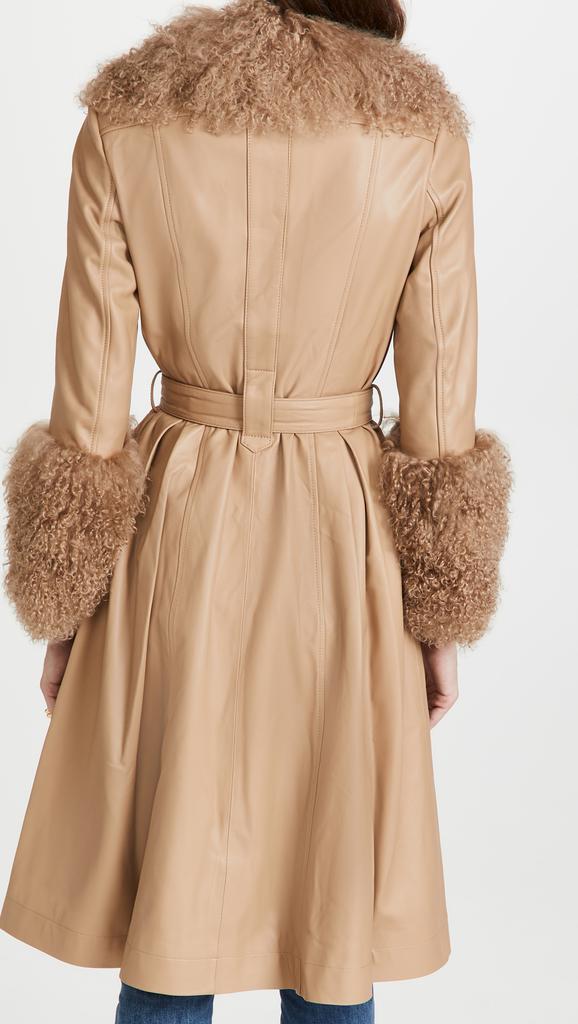 Saks Potts Foxy Shearling Trench Coat