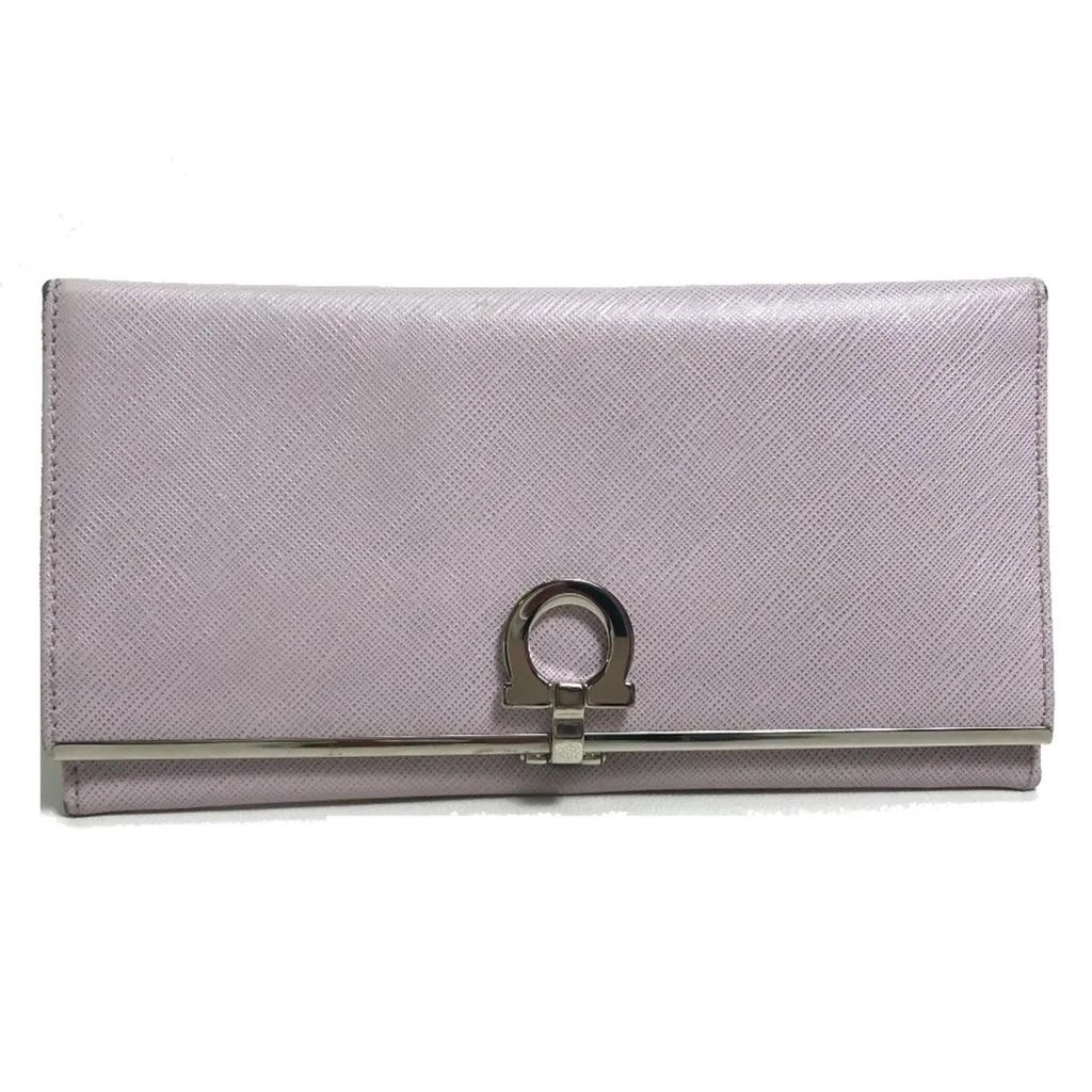 Salvatore Ferragamo Leather Long Wallet (Bi-Fold) (Pre-Owned)