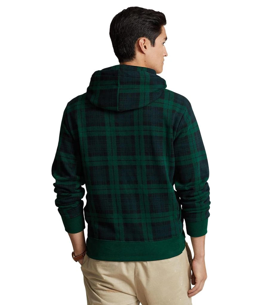 Ralph Lauren Leather Pony Plaid Fleece Hoodie 2