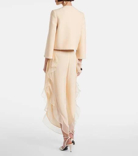 Valentino Silk georgette wide-leg pants 3