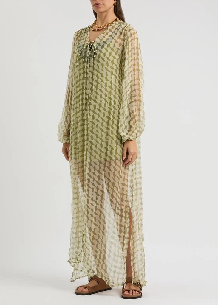 Cloe Cassandro Lea printed silk-georgette maxi dress 2