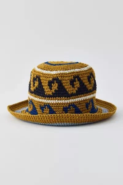 Urban Outfitters Wave Motif Bucket Hat 1
