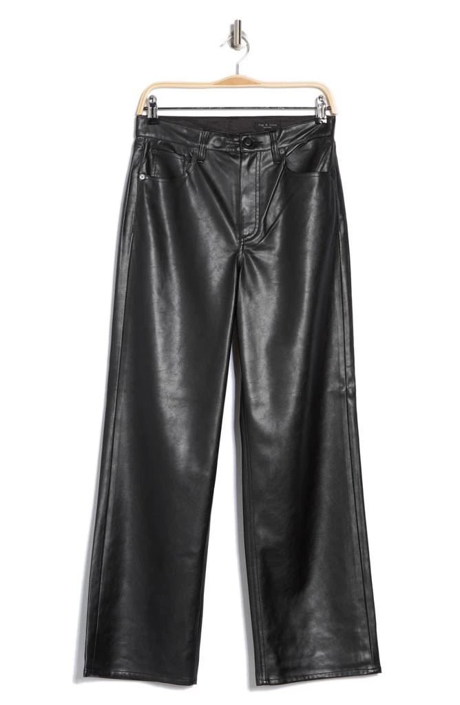 Rag 
Bone Harris High Waist Faux Leather Pants 3