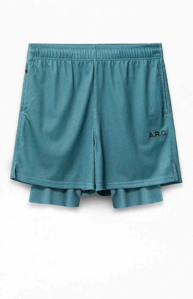 A.R.C. Active Green Mesh 2 in 1 Shorts