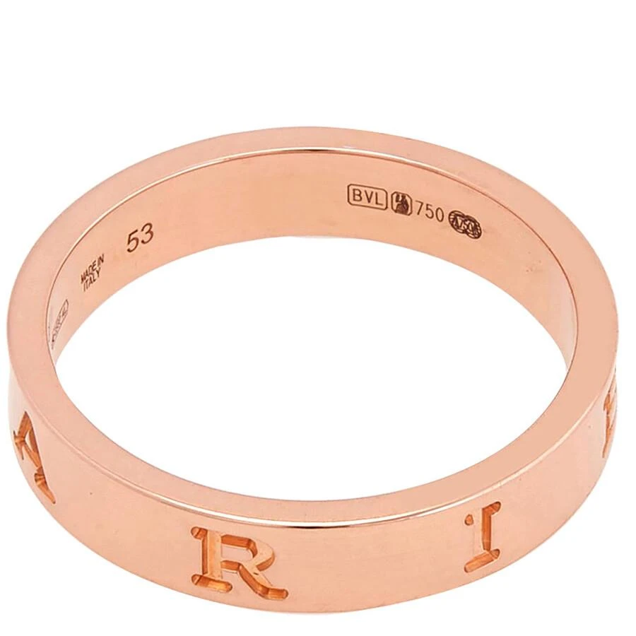 BVLGARI B.Zero1 Essential 18 Kt Rose Gold Band Ring 2