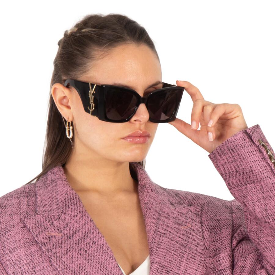 Yves Saint Laurent Dark Grey Butterfly Ladies Sunglasses SL M119 BLAZE 001 54