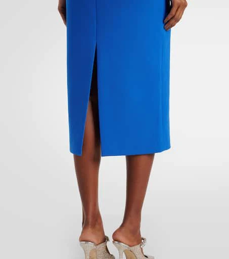REBECCA VALLANCE Antonella cutout crêpe midi dress 5