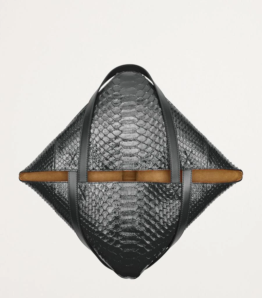 Loewe Large Snakeskin Puzzle Fold Tote Bag 6