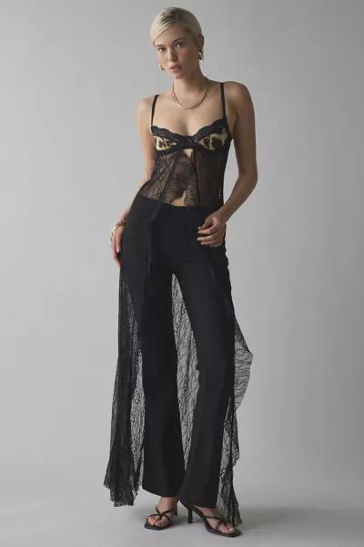 Jaded London Jaded London Astoria Lace Bralette Maxi Top