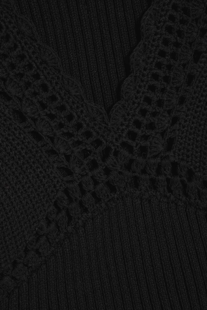 Derek Lam Sia crochet-trimmed ribbed cotton-blend top 4