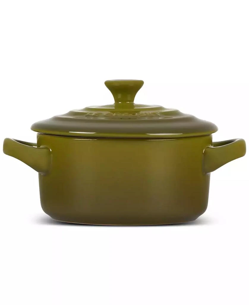 Le Creuset Stoneware 8 oz. Mini Round Cocotte with Lid 6
