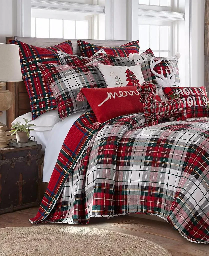 Levtex Spencer Red Plaid Quilted 2-Pc. Sham Set, King 3