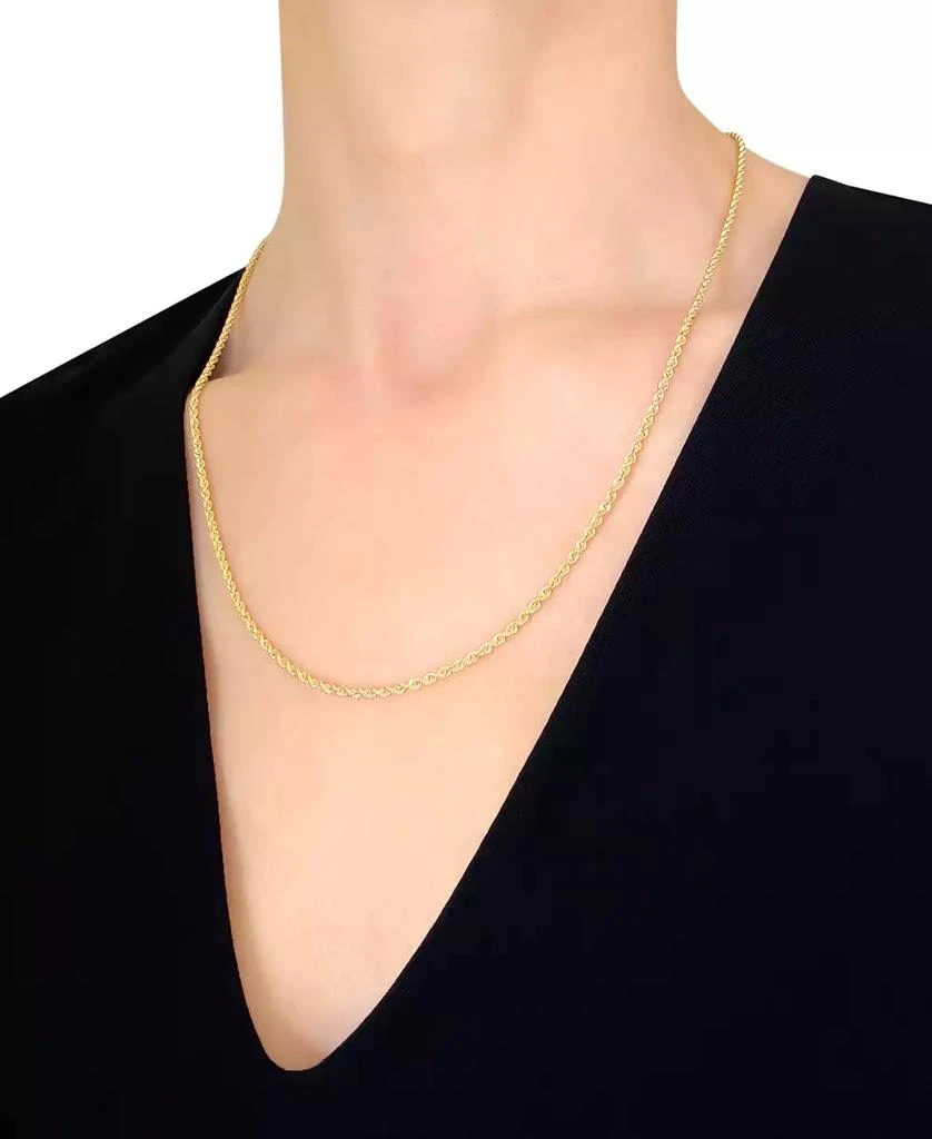 Macy's Sparkle Rope 18" Chain Necklace (2mm) in 14k Gold 2