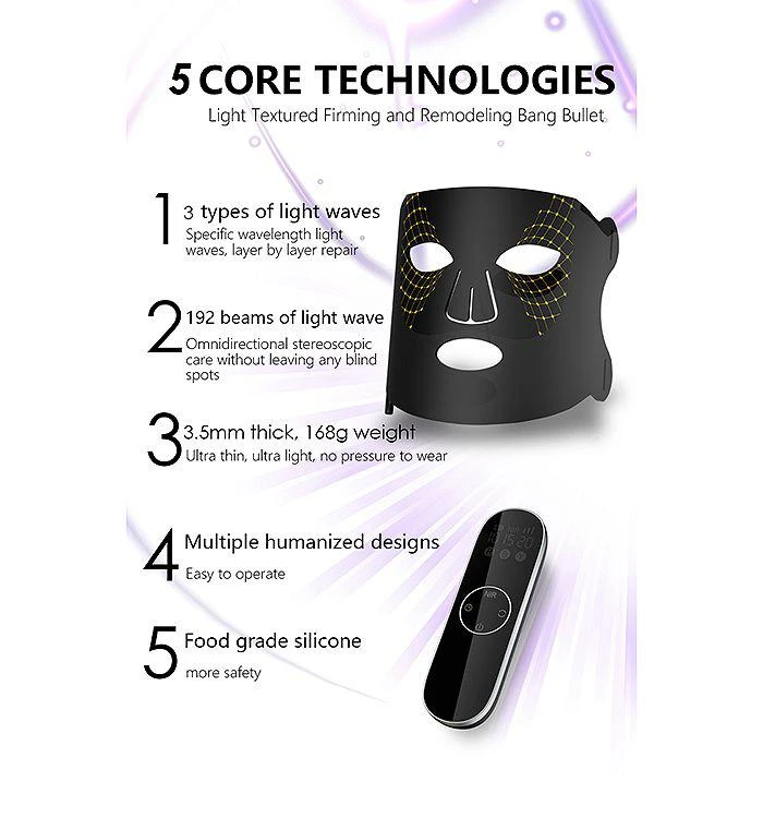 LUMINA NRG Time Keeper LED Therapy Face Mask 5