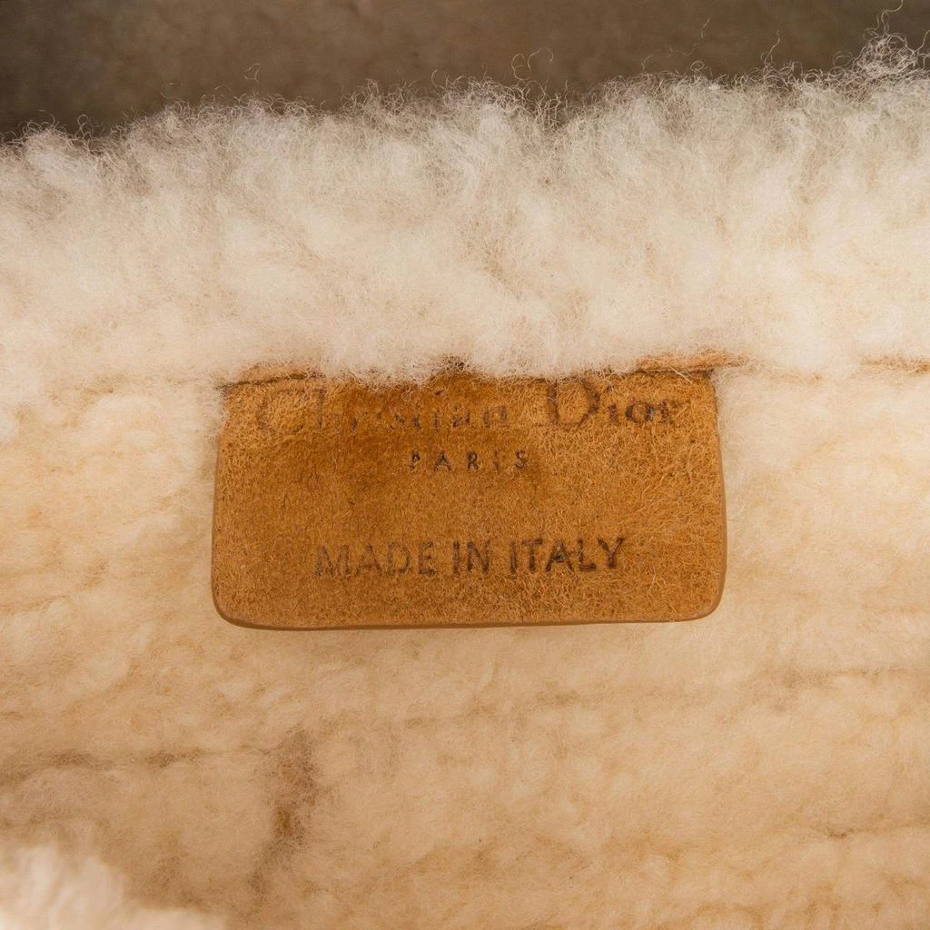 Dior Dior Brown Shearling Saddle Bag 8