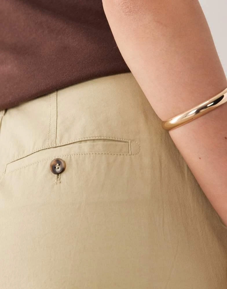 ARKET ARKET barrel shape light cotton trousers in black 4